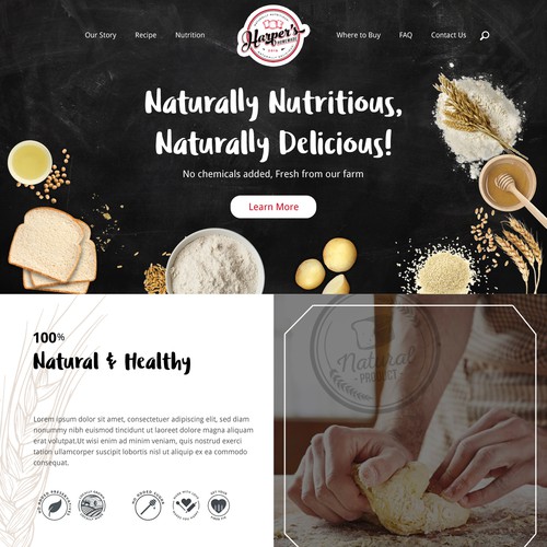 rustic website design